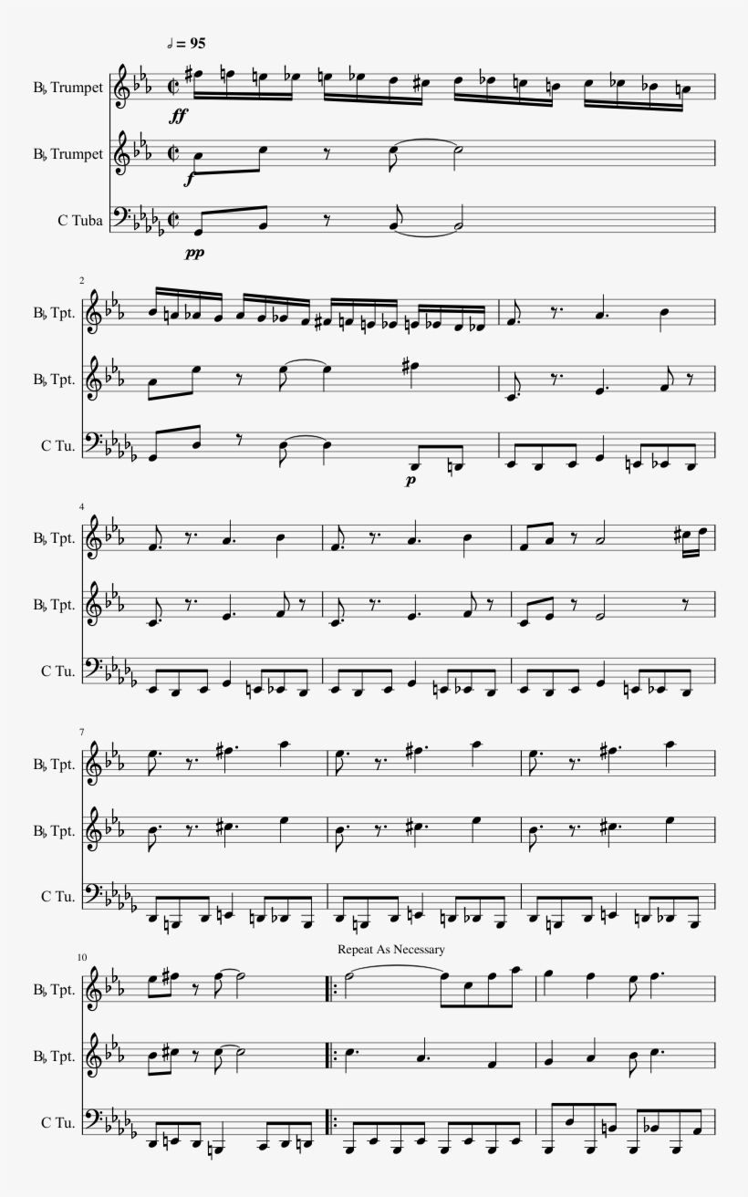Print - Pokemon Gold Battle Sheet Music, transparent png