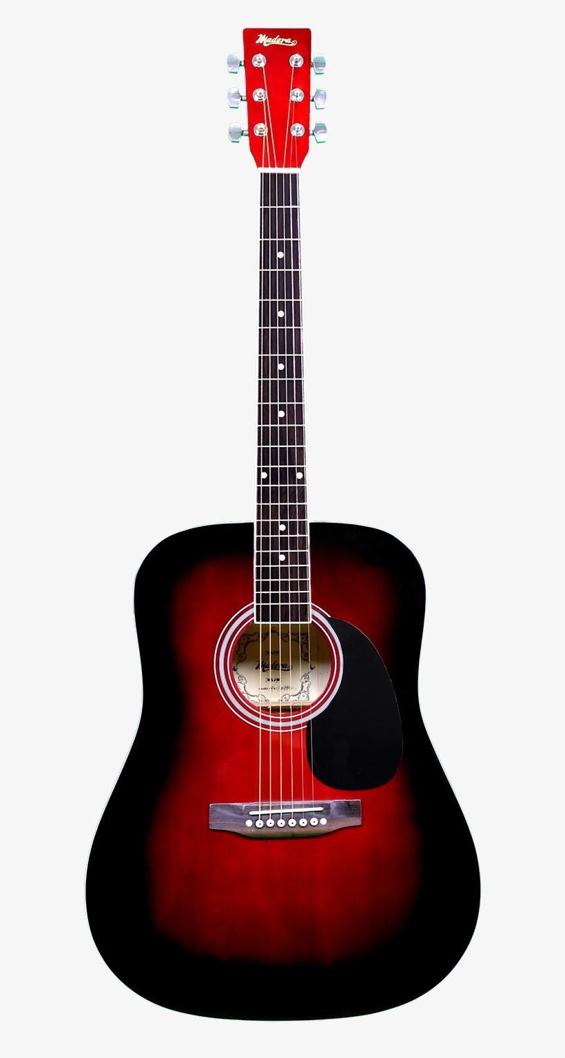 Aria Guitar Red Acoustic, transparent png