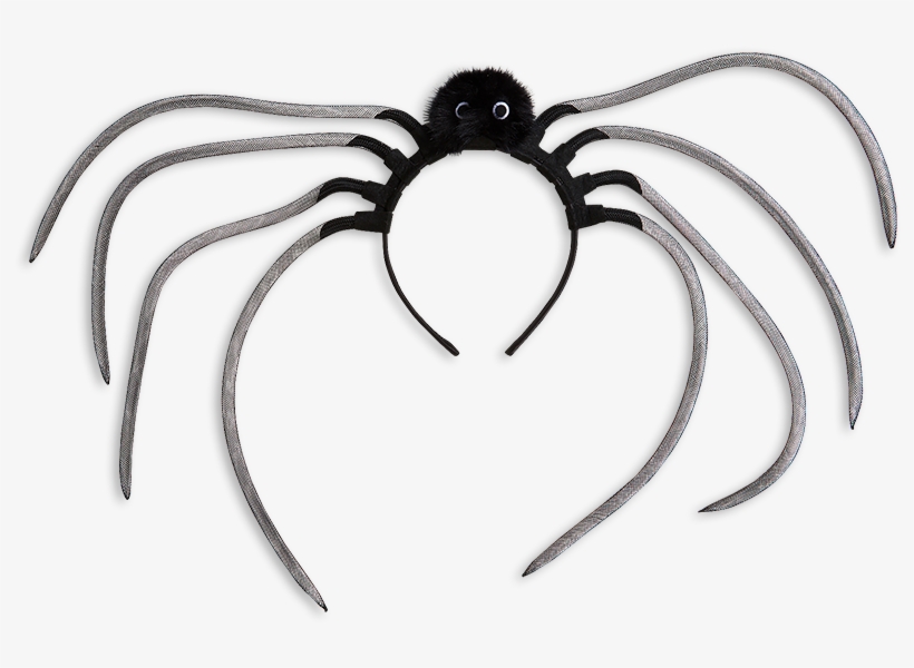 Alice Band With Spider Black - Black, transparent png
