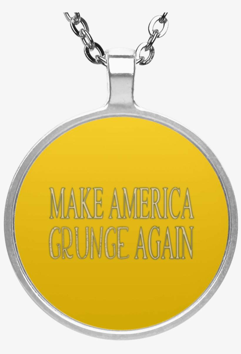 Make America Grunge Again Un4686 Circle Necklace - Pug Christmas Wreath Round Pendant Necklace, transparent png