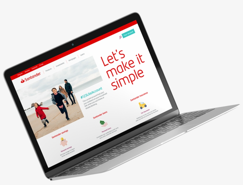 Welcome To A Better Version Of Santander - Santander New Design 2018, transparent png