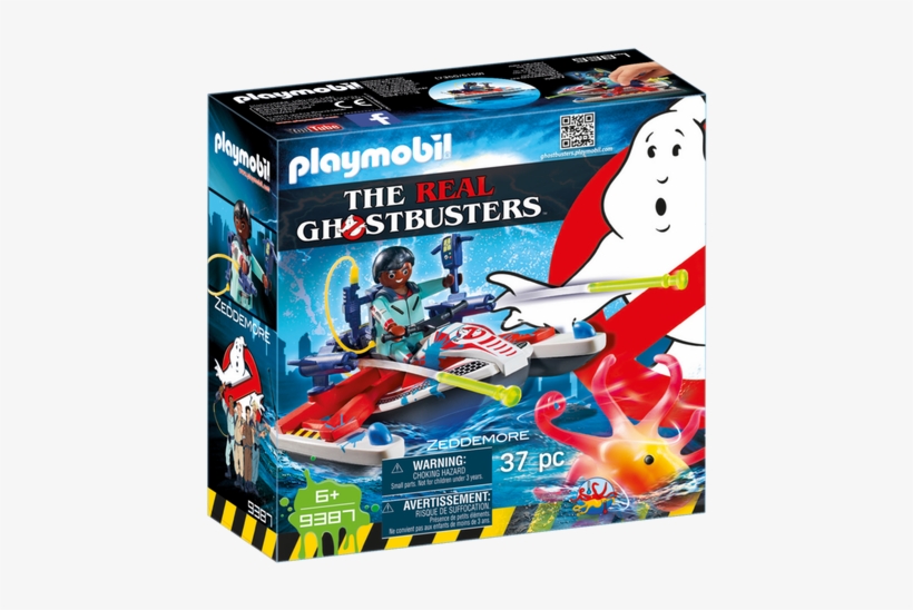 Playmobil Real Ghostbusters 9387 Zeddemore With Aqua - Playmobil 9223 Venkman And Terror Dogs, transparent png