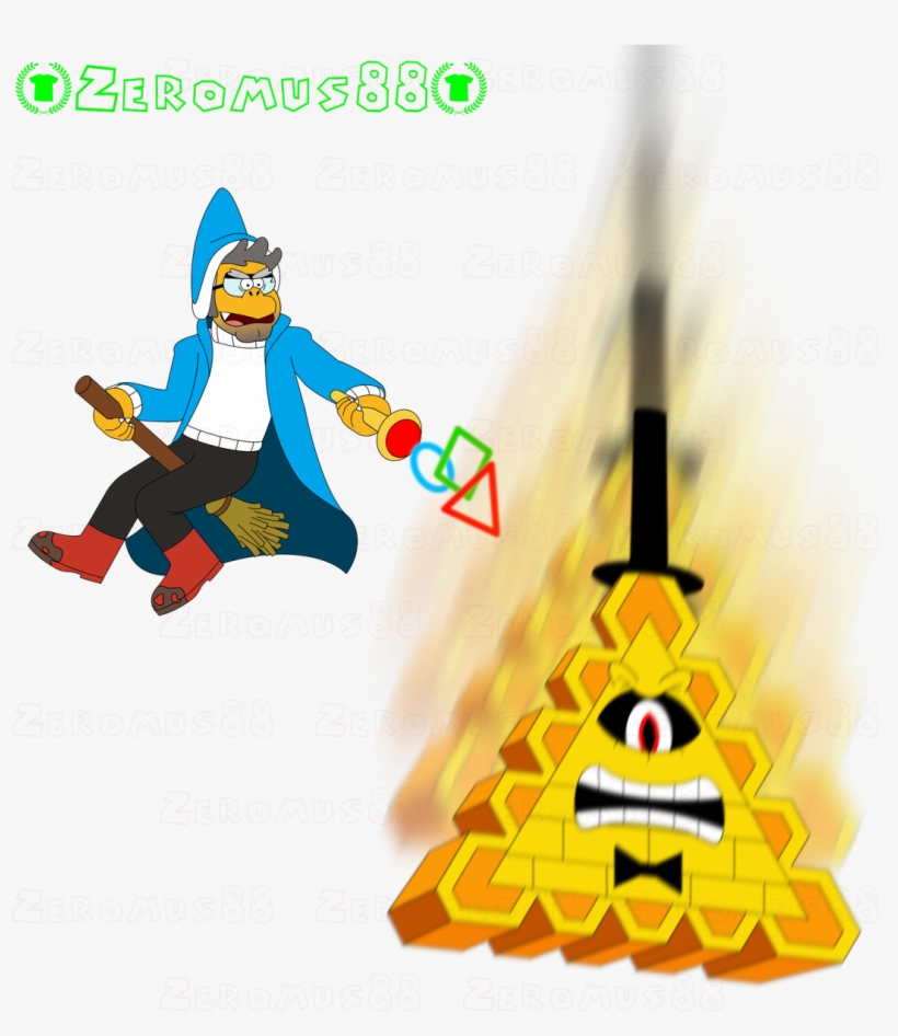 #gruncleford #kamek & #billcipher #thwomp #mario #gravityfalls - Cartoon, transparent png