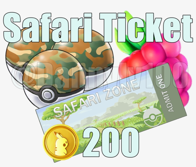How Can A Player Obtain A Ticket - Pokemon Safari Zone Ticket, transparent png