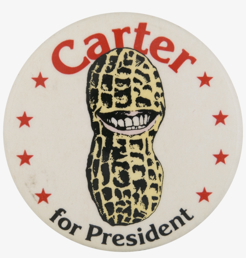 Carter Smiling Peanut Political Button Museum - Jimmy Carter Peanut Campaign, transparent png