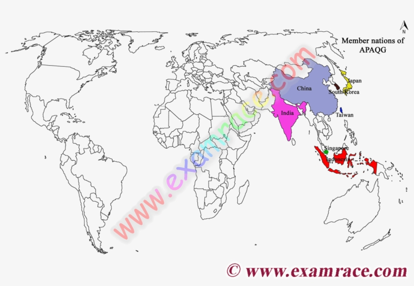 Location Of Apaqg's Member Nations - World Map, transparent png