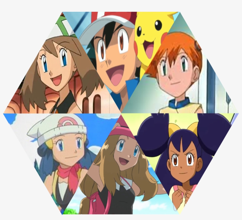 Ash Ketchum Misty Serena Pokémon X And Y Dawn Pikachu - Pokemon Ash Misty May Dawn Iris Serena, transparent png