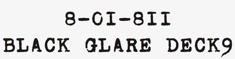 Bag 8 01 811 Black Glare Deck9 - T-shirt, transparent png