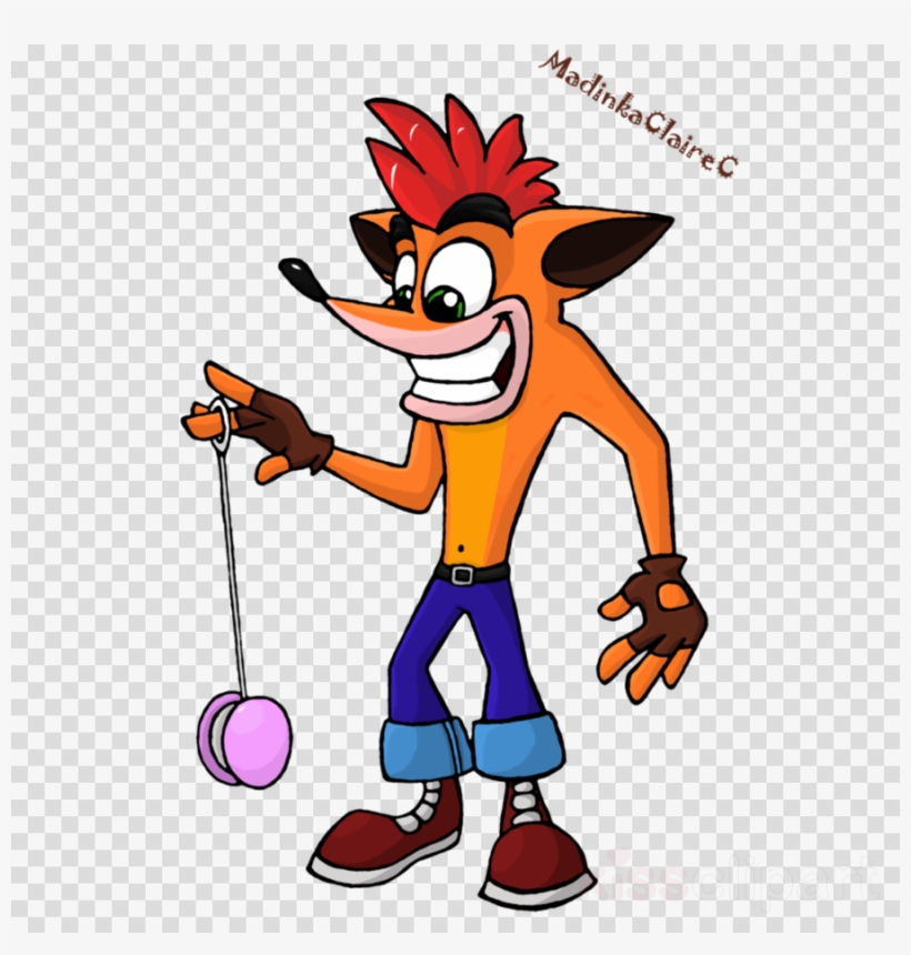 Crash Bandicoot Yoyo Clipart Crash Bandicoot Yo-yos - Cash Bandicoot By Madinkaclairec, transparent png