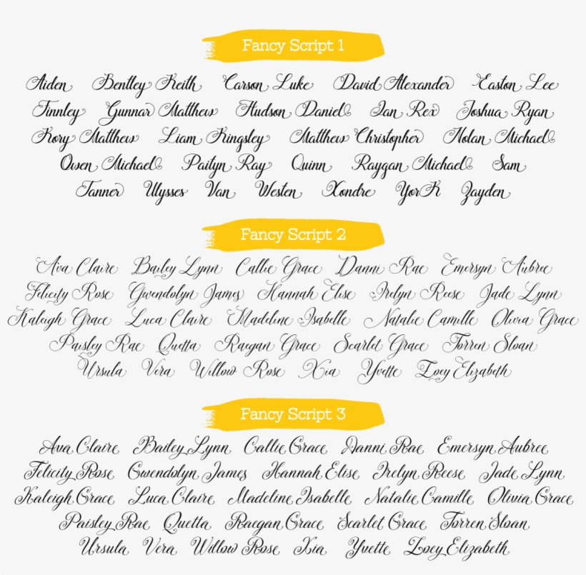 Fancy Script Fonts For Custom Wooden Name Signs - Script Typeface, transparent png