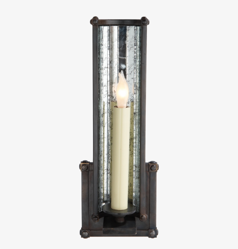 Kate Small Wall Sconce In Aged Iron With Antique, transparent png