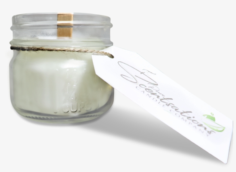 Coral Reef Mason Jar Candle 100% Pure Beeswax And Coconut - Cosmetics, transparent png