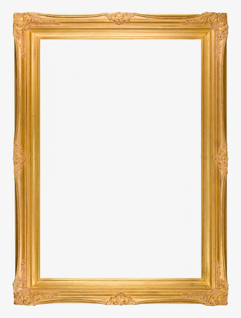 Imperial Gold Frame, transparent png