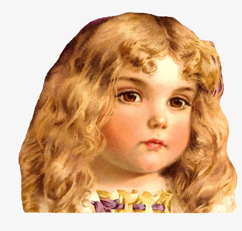 Baby Graphic Black And White Download Techflourish - Curly Blonde Girl Clipart, transparent png