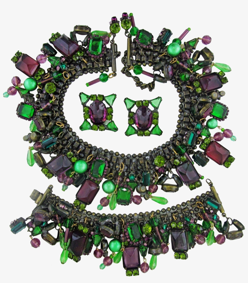 Vintage David Mandel Mardi Gras Colors Super Huge Charm - Jewellery, transparent png