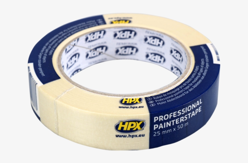 Hpx, Maskingtape, Papier, 25mm, 50m, Wit/crème - Nicro Mma3850 Masking Tape 60 C Cream 38mm X 50m, transparent png