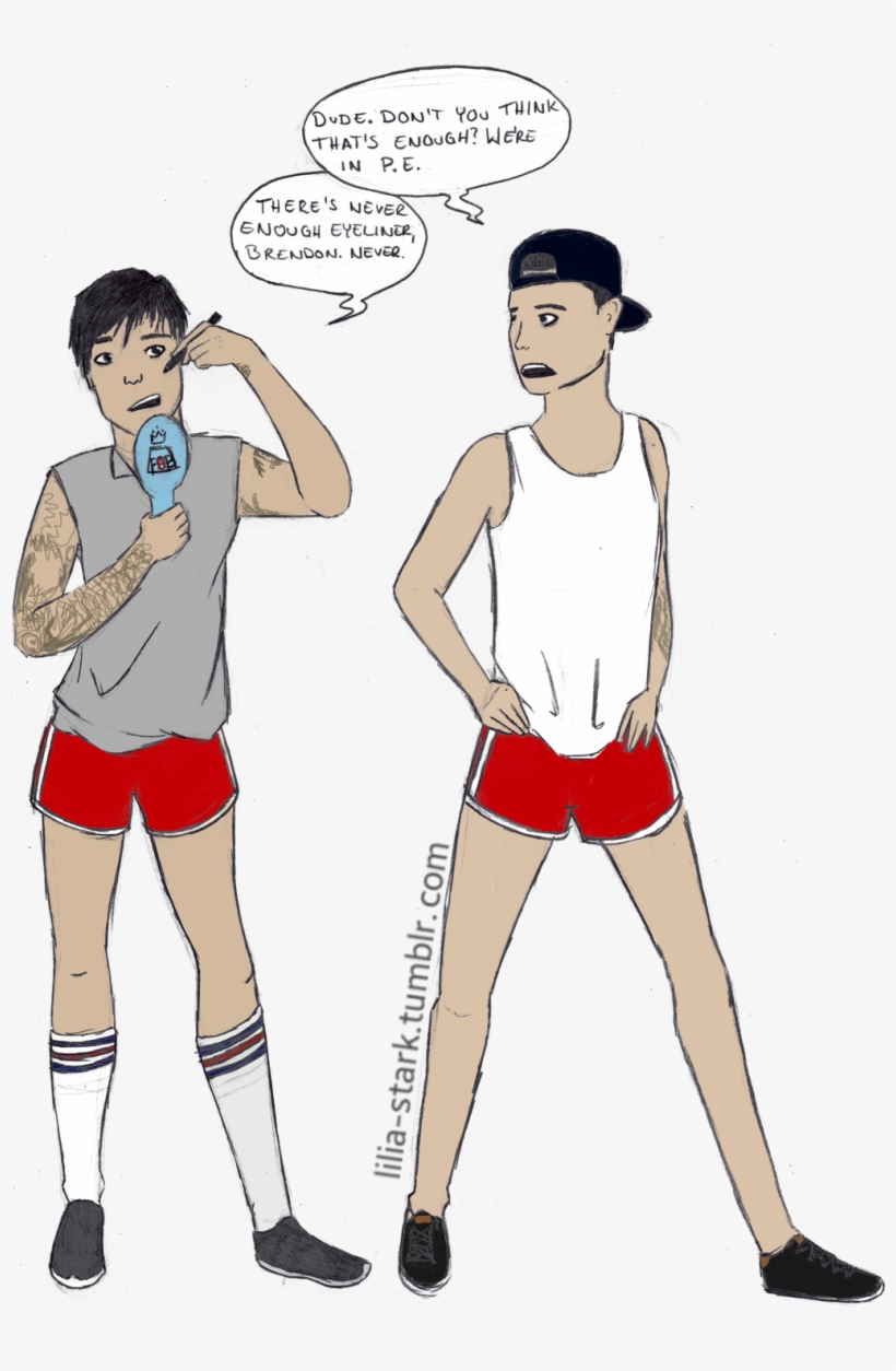Okay So Dear Fella Ray Aka Has Told Me A Story Png - Brendon Urie Shorts, transparent png