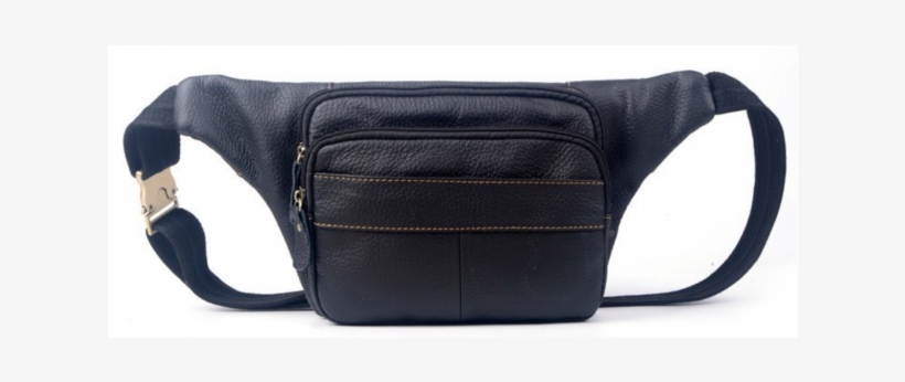 Vintage Men's Waist Bags Genuine Leather, transparent png