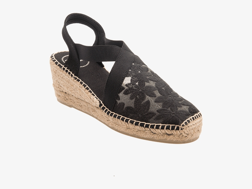 Lace Espadrille In Black By Toni Pons - Tonipons Lace, transparent png