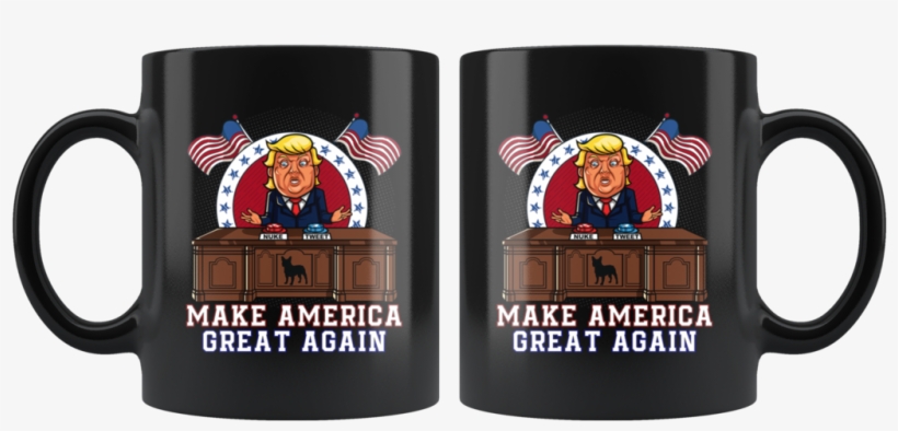 Make America Great Again Trump Nuke Tweet Button Mug, transparent png
