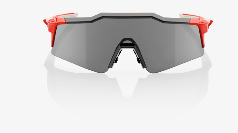 100% Speedcraft Performance Sunglasses - 100% Speedcraft Sl Short Sunglasses Fire Red (red Mirror, transparent png