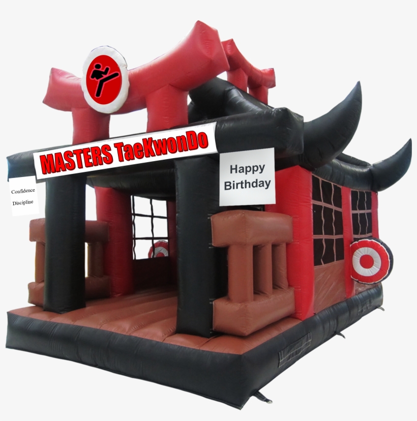 Ninja Birthday Party Bounce House, transparent png