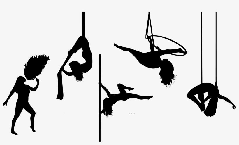 Pole Fitness And Aerial Arts Studio - Aerial Silhouette, transparent png