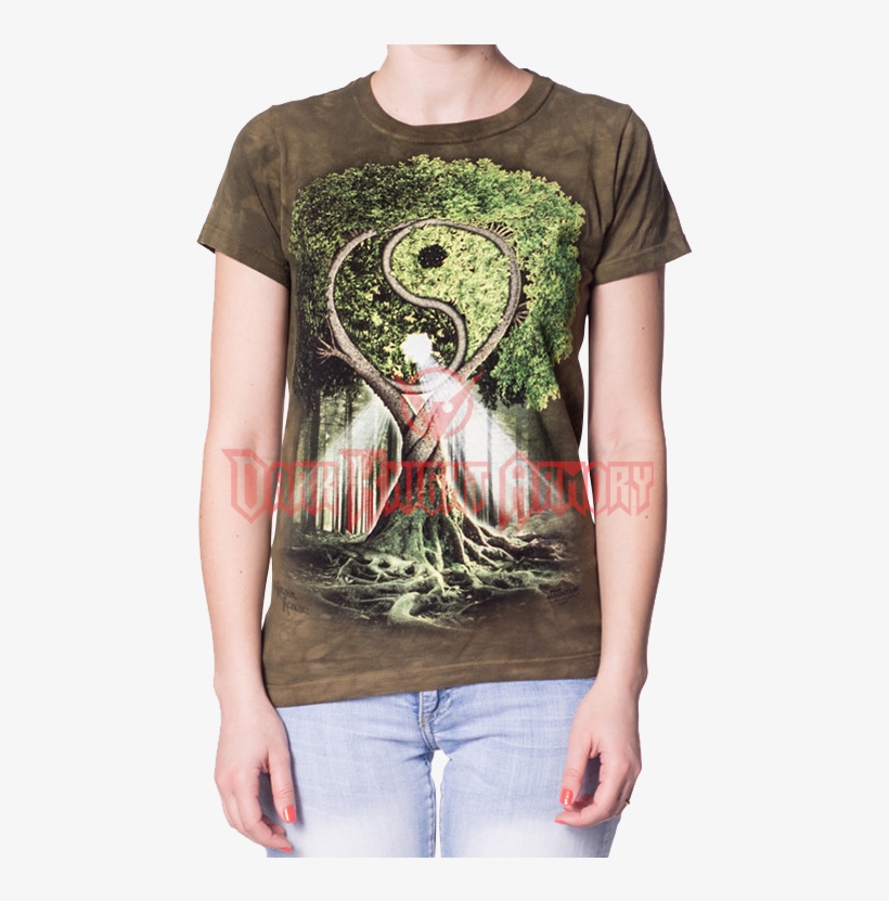 Womens Yin Yang Tree T-shirt - Decalgirl Yin Yang Tree Galaxy S8 Plus Clip Case, transparent png