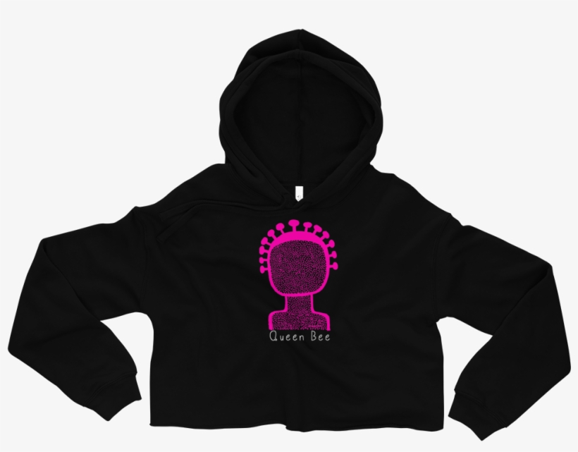 Queen Bee Crop Hoodie - Sweatshirt, transparent png