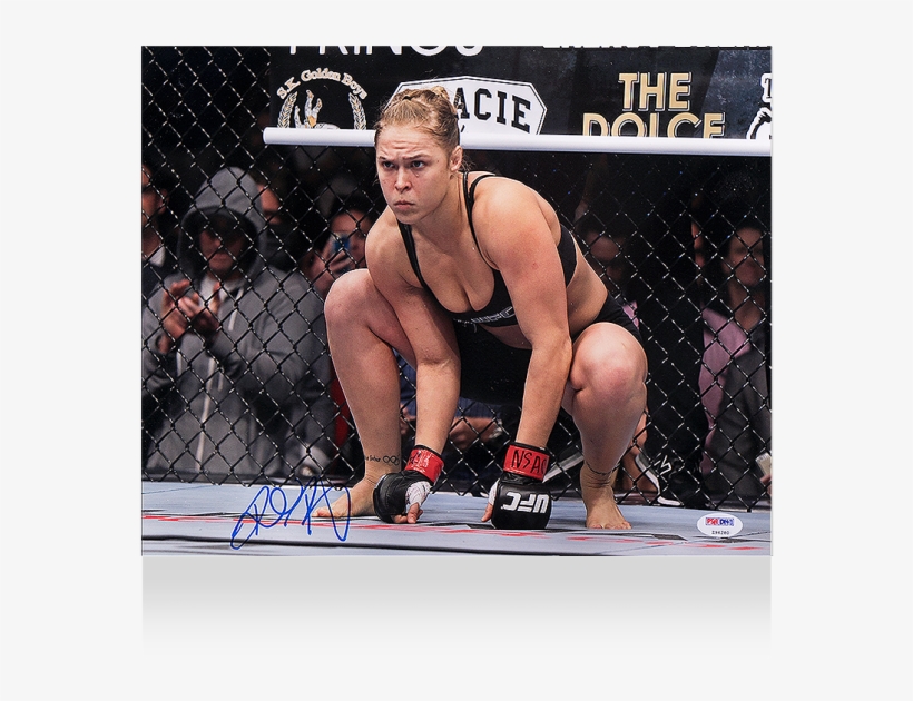 Ronda Rousey Signed Photo Rowdy Ronda Png Rousey Signed - Ronda Rousey Angry Look, transparent png