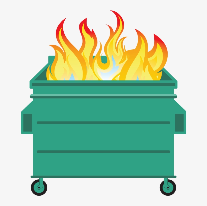 Justin Bieber Purpose - Dumpster Fire Clipart, transparent png
