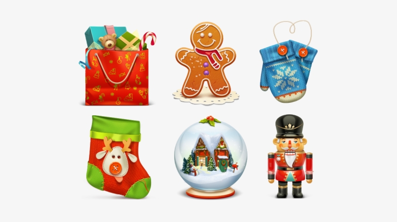 Christmas Icon Set - Gingerbread Man Oval Ornament, transparent png