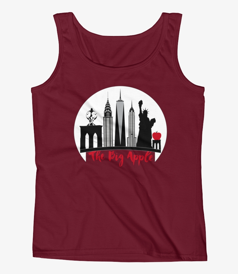 New York City The Big Apple Ladies' Tank Top - Straight Ally, transparent png