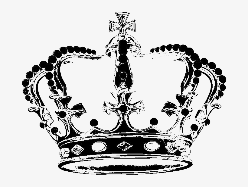 Download Transparent Png Black And White Stock Coronas Crowns Brushes