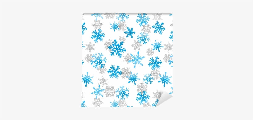 Hand Drawn Watercolor Snowflakes Seamless Pattern - Watercolor Painting, transparent png