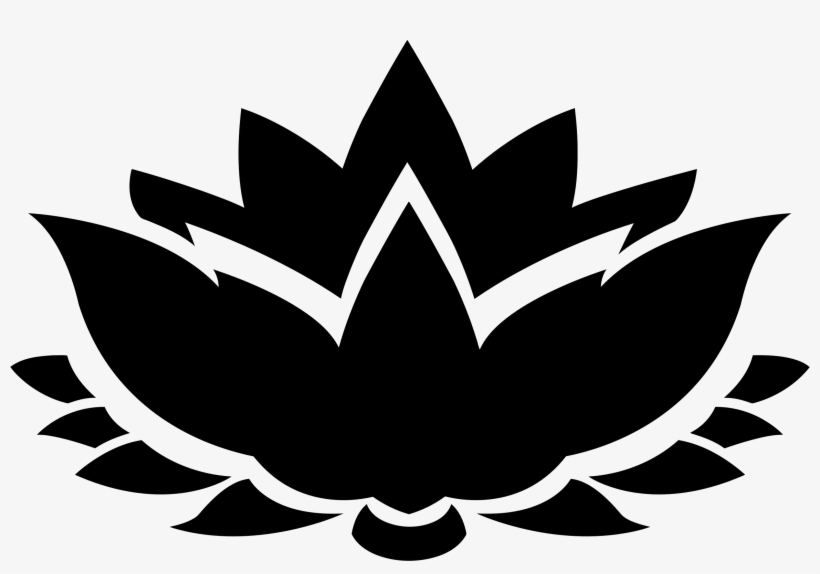 Lotus Flower Silhouette Icons Png - Lotus Silhouette, transparent png