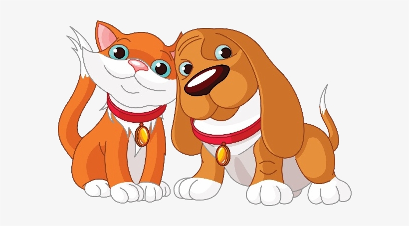 Cartoon Cat And Dog Collection Image Transparent Stock - Dog And Cat Clip Art, transparent png
