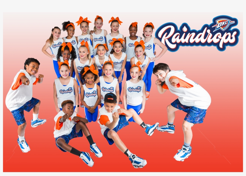 Oklahoma City Thunder Rain Drops, transparent png