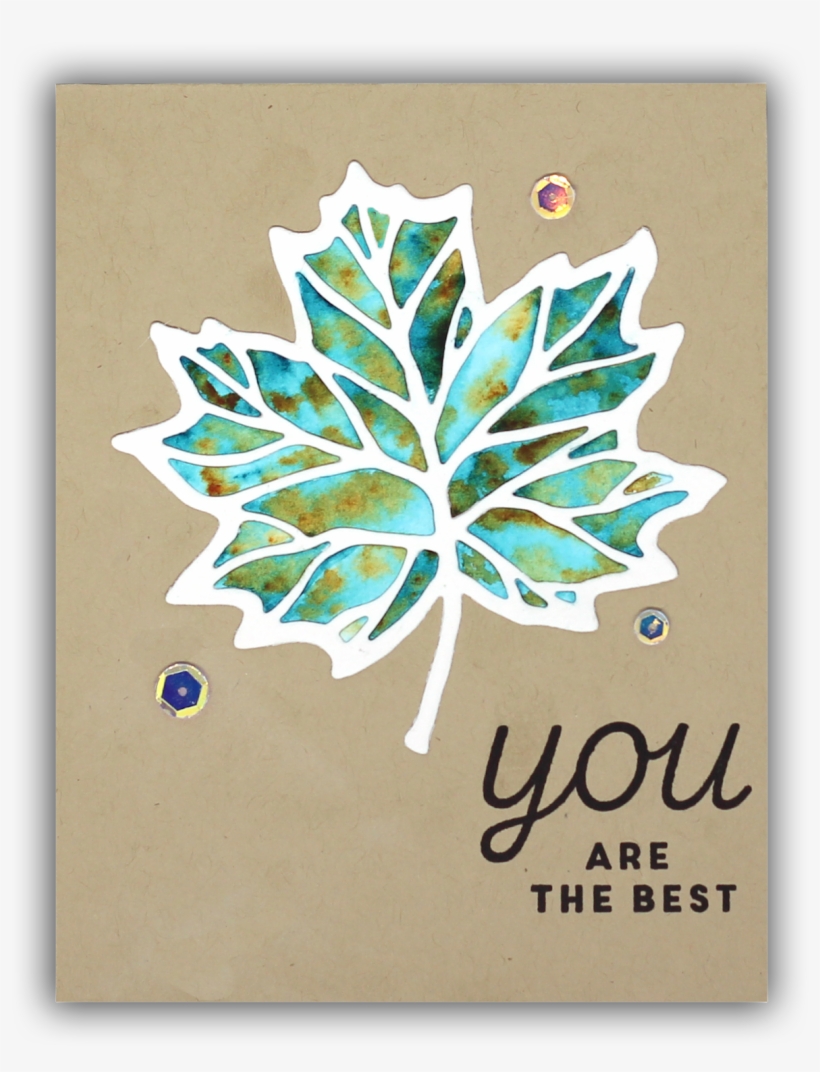 Thankful Leaves Turnabout Card By Understand Blue - Cardmaking, transparent png
