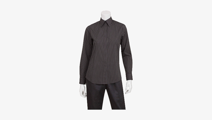 Chef Works W300 Classical Women's Chef Shirt In Pinstripe - Man, transparent png