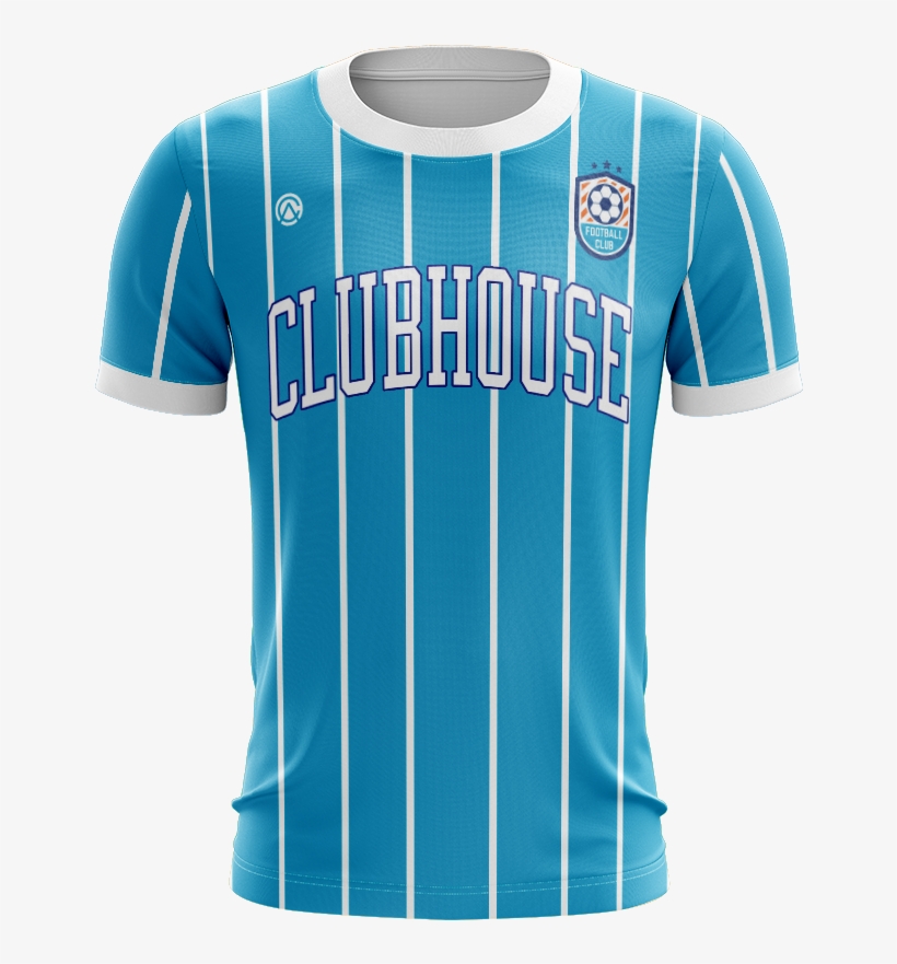 Charlotte Soccer Jersey Inspired The Teal Pinstripe - T-shirt, transparent png