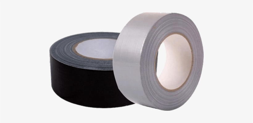 Black And White Duct Tape - Cloth Duct Tape - Silver, transparent png