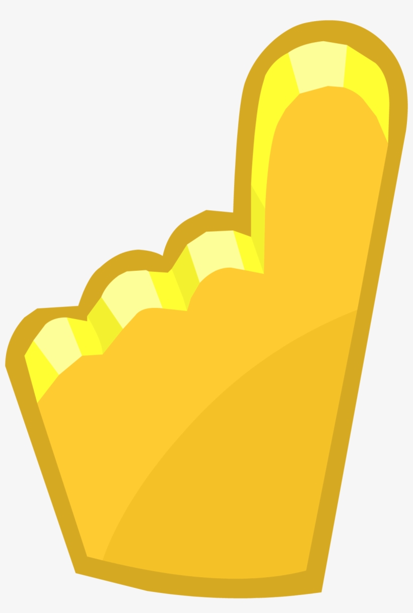 Penguin Cup 2014 Emoticons Yellow Foam Finger - Emoticon 1, transparent png