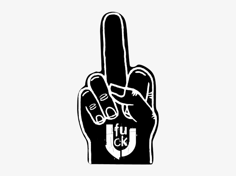 Click For Larger Image - Fuck U Middle Finger, transparent png
