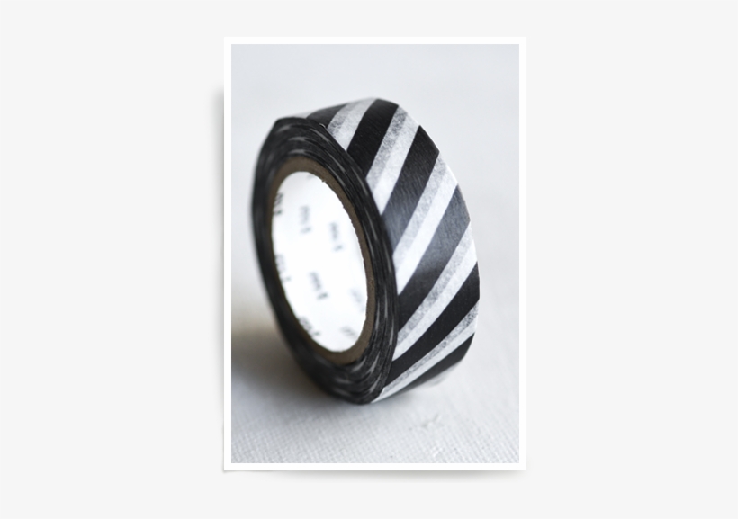 Stripe Black Tape - Adhesive Tape, transparent png