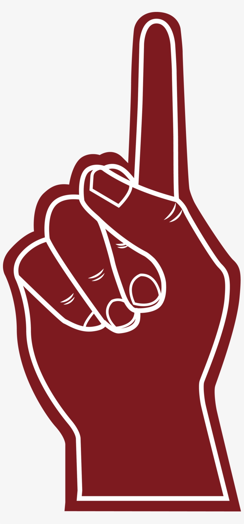 Image Freeuse Library Etsy Sports Graphics Bstier Com - #1 Finger Png, transparent png