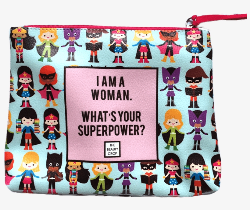 "superwoman" Vegan Cosmetic Pouch - Beauty, transparent png