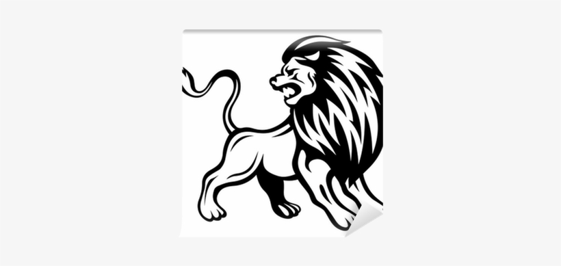 Angry Lion Wall Mural • Pixers® • We Live To Change - Angry Lion Lion Vector, transparent png
