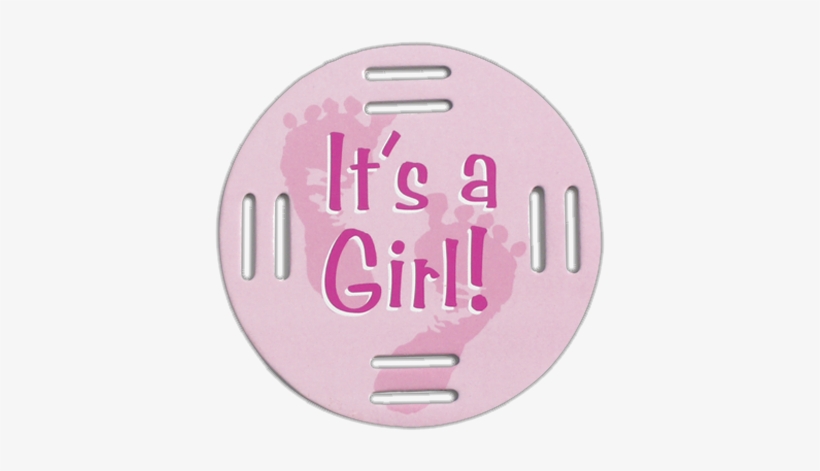 It's A Girl Fobbie - Badge, transparent png