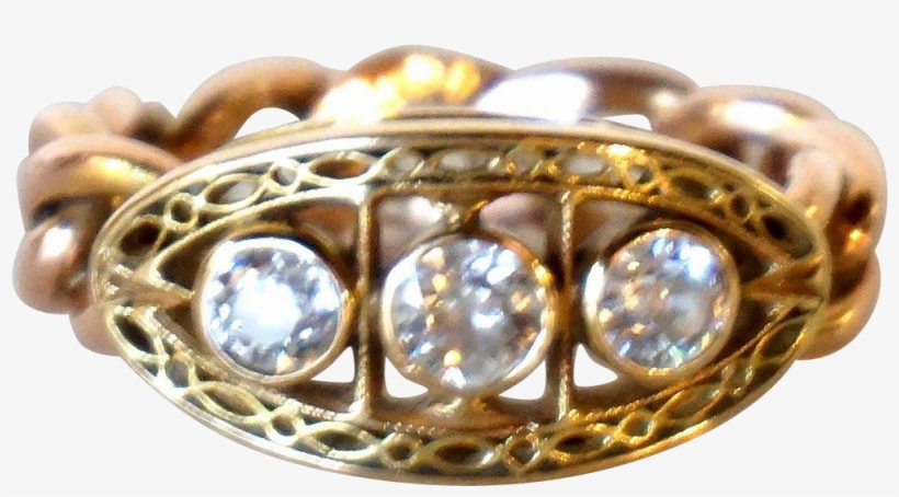 Continental Diamond, Rose And Yellow Gold Chain Link - Pre-engagement Ring, transparent png